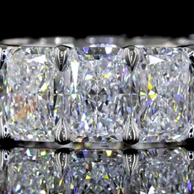 14 Carat Radiant Cut Eternity Band | Inspired by Perfection