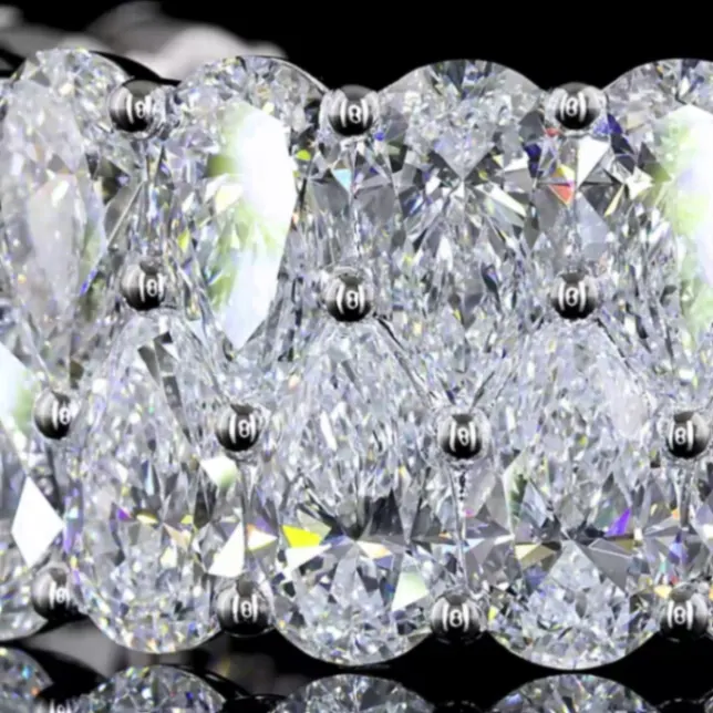 8 Carat Pear Cut 3/4 Eternity Band | Luxury Without Compromise