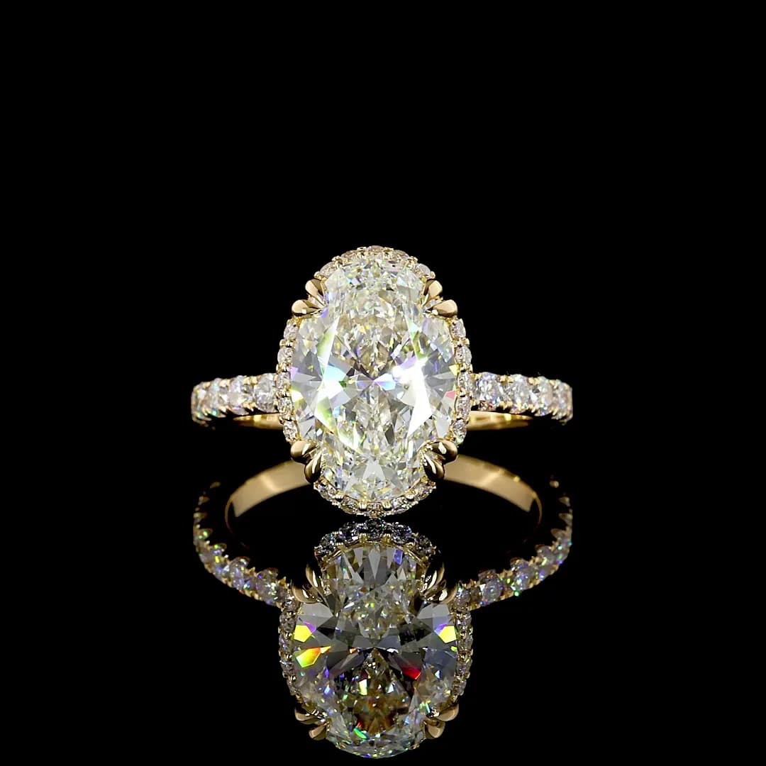 3 Carat Oval Shape Engagement Ring | The Ultimate Expression of Love
