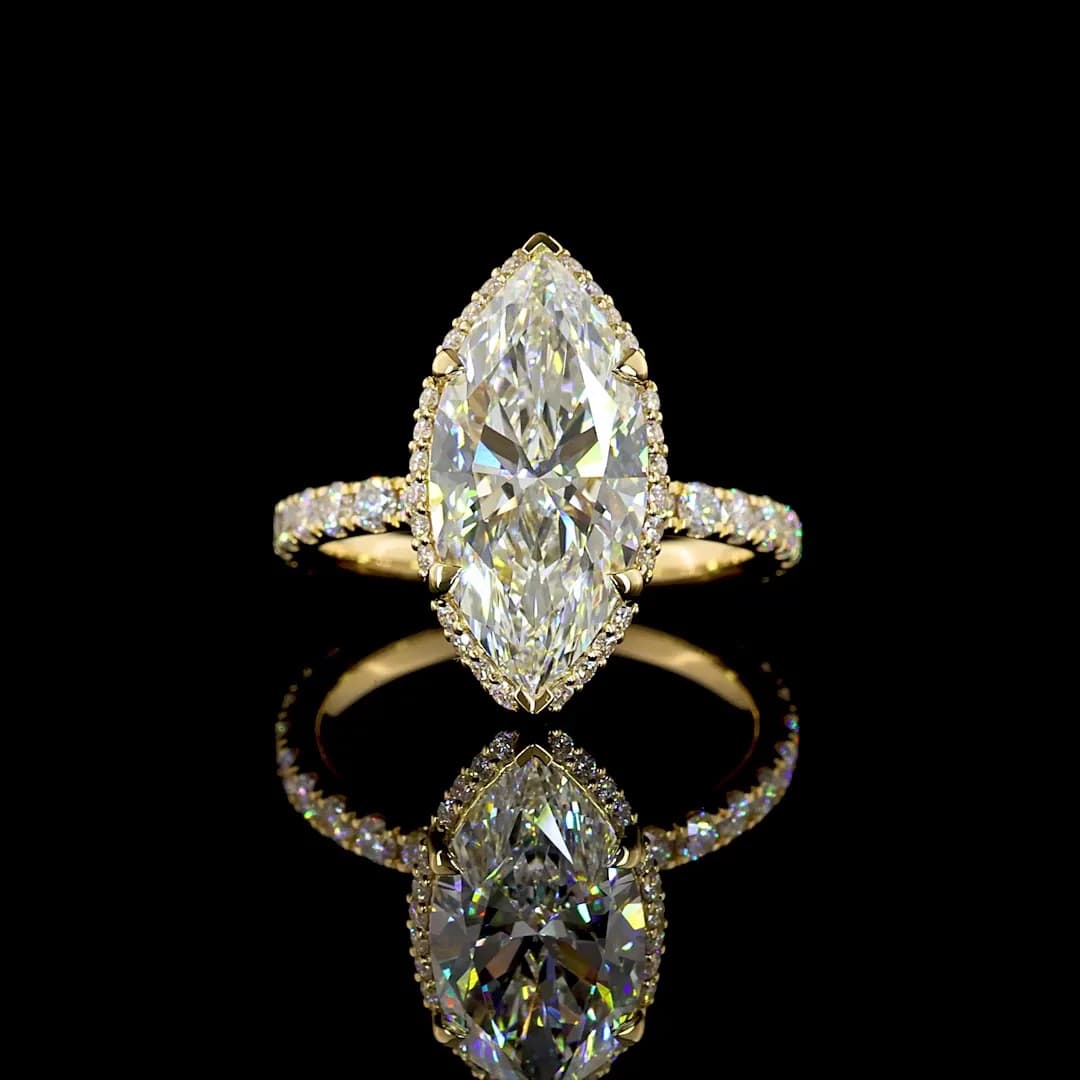 3.5 ct Marquise Cut Diamond Ring | The Ultimate Expression of Love