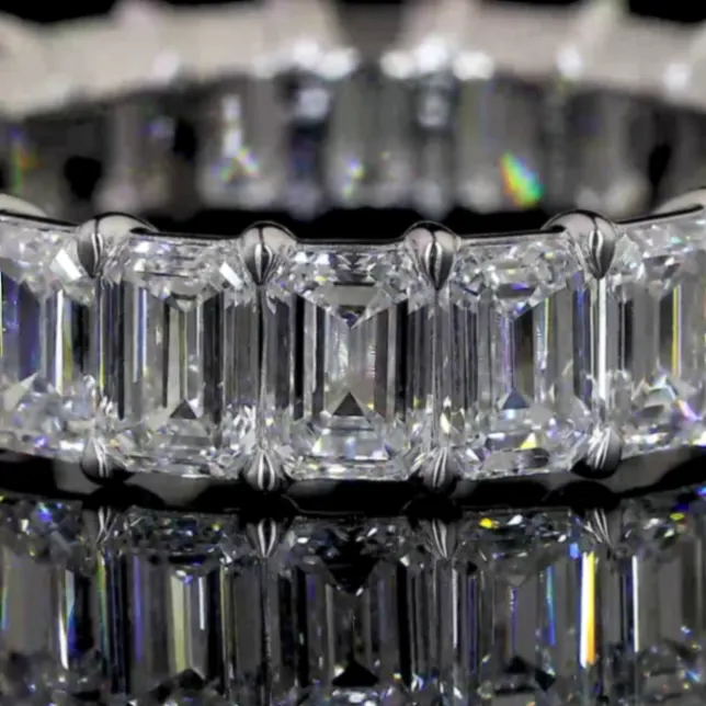 9 ct Emerald Cut Diamond Eternity Band | Made for Moments That Matter Lifestyle