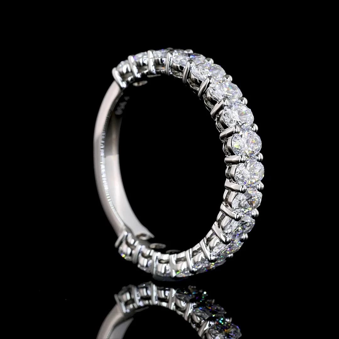 2 Carat Oval Cut 3/4 Eternity Band | Timeless Beauty, Perfectly Crafted Lifestyle