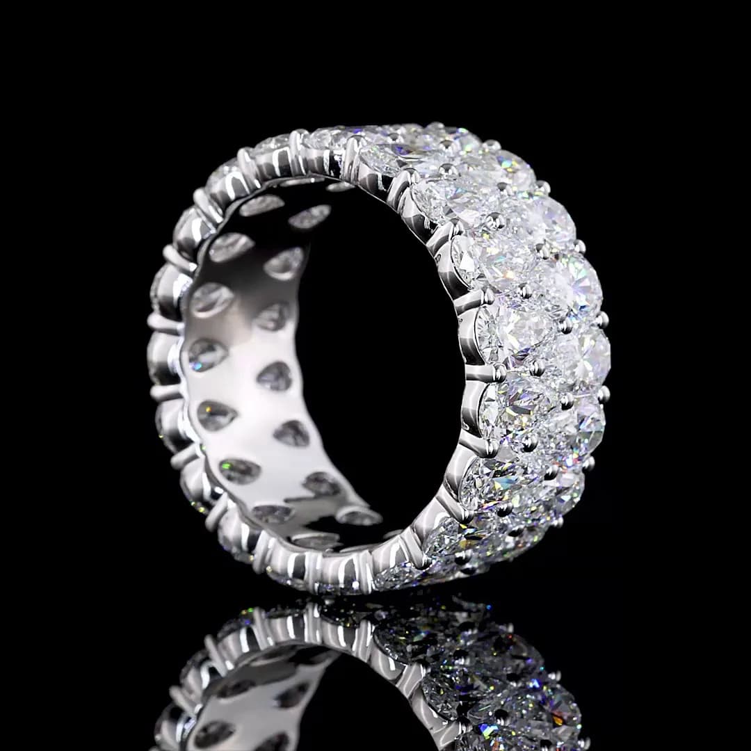 10 Carat Pear Cut Eternity Band | Every Detail Speaks Luxury Lifestyle