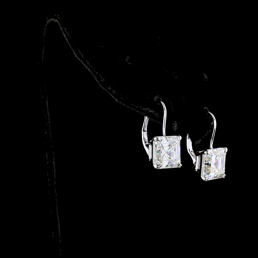 6 Carat Asscher Cut Diamond Drops | The Signature Drop Collection Lifestyle